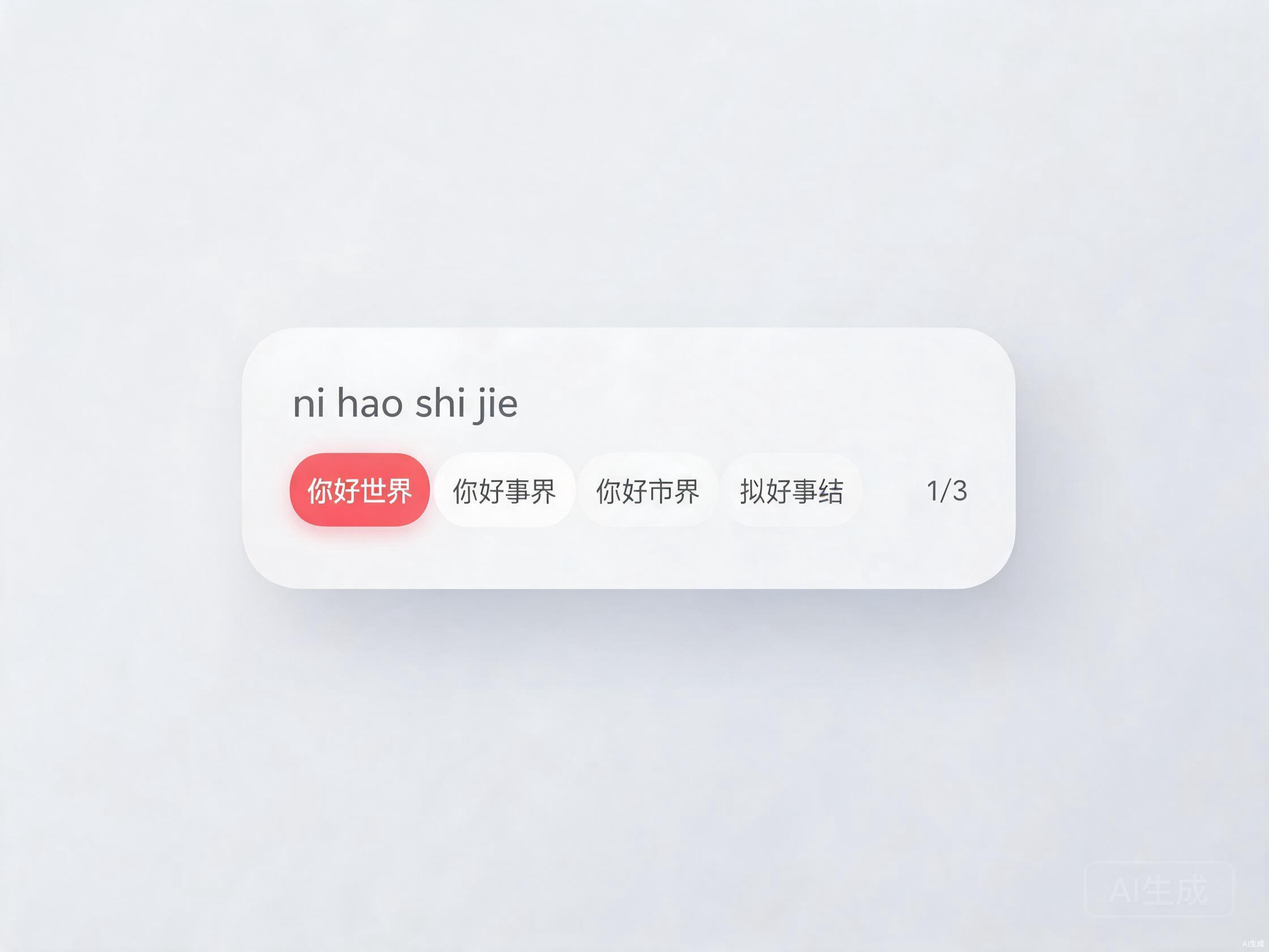 涛依旧输入法 浅色主题候选窗