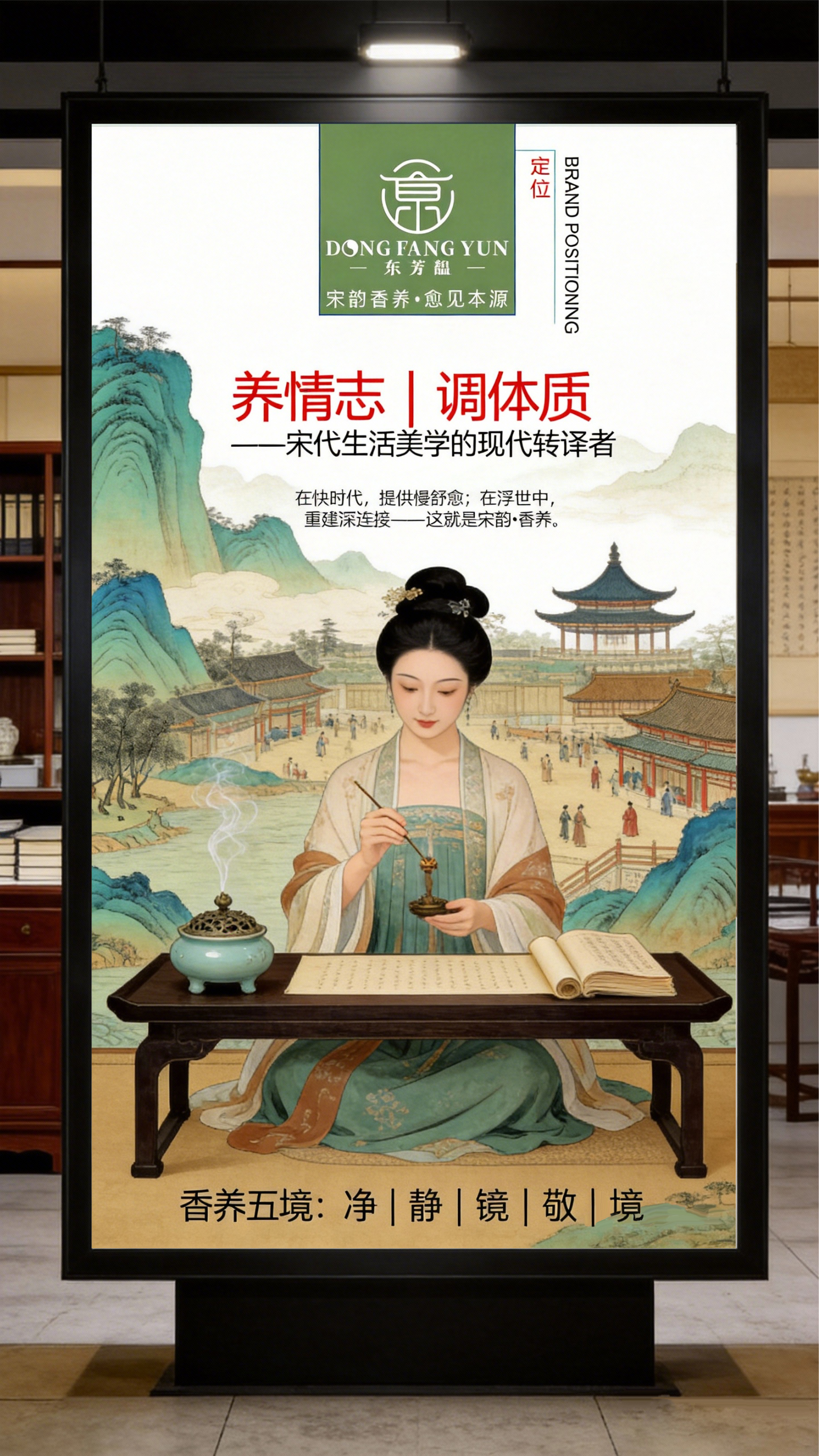 宋韵健康养生海报设计