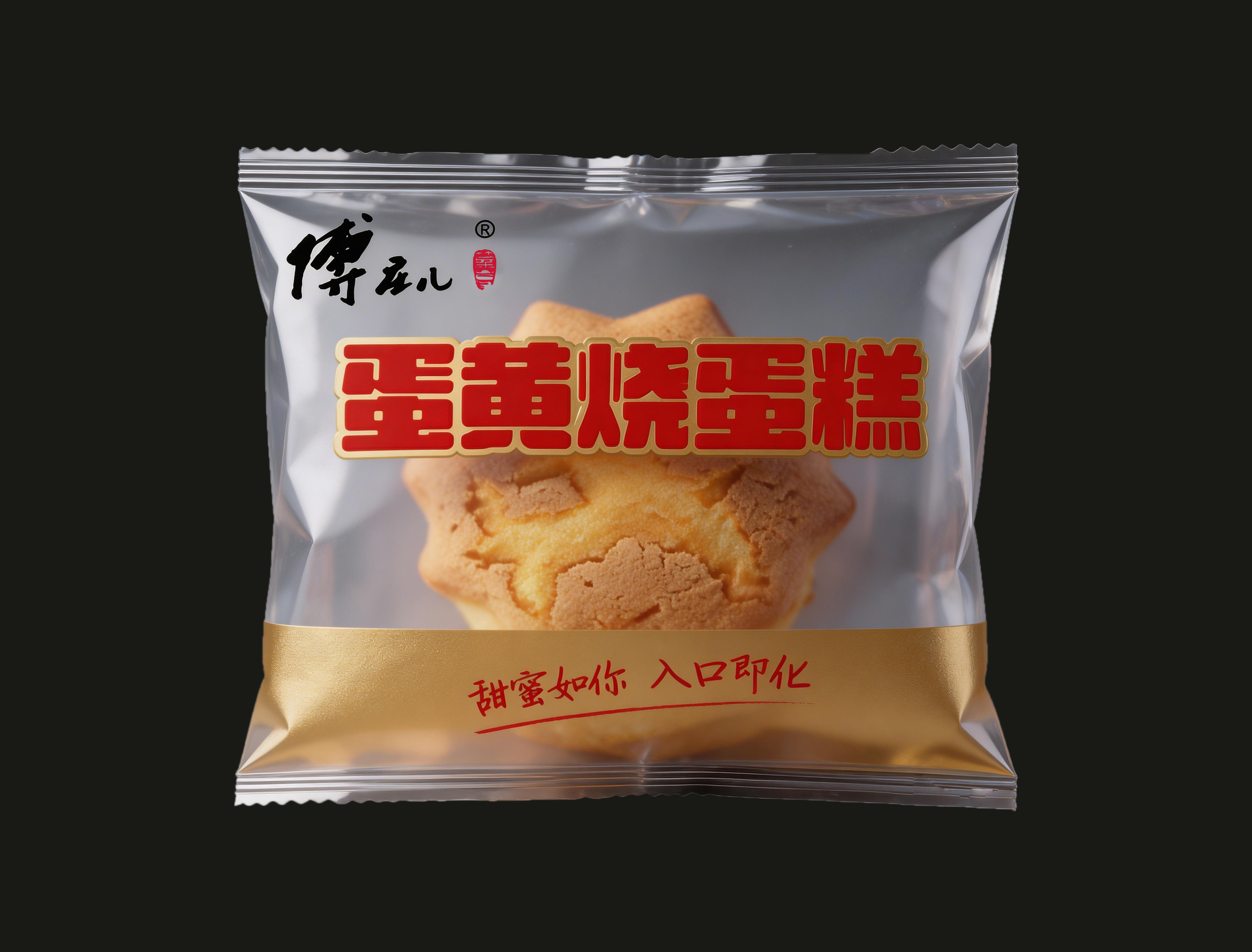 糕点塑料内包装独立包装和纸箱外包装设计（1）