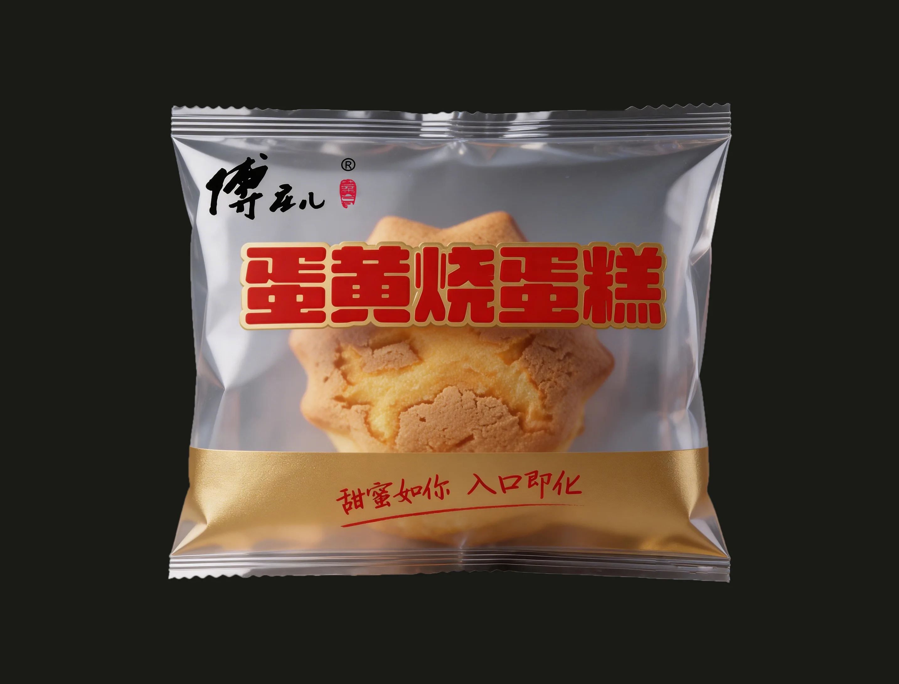糕点塑料内包装独立包装和纸箱外包装设计(1)