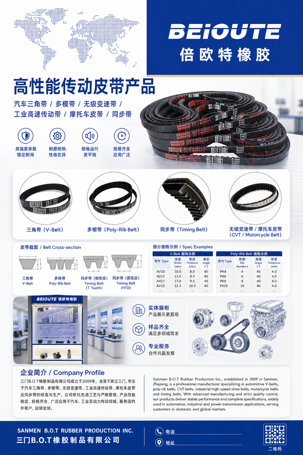 倍欧特橡胶展柜海报设计 - 视图 4